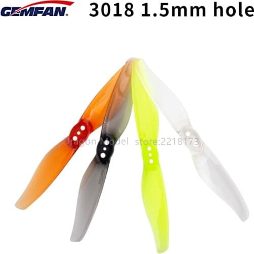 Gemfan Hurricane 3018 3x1.8 3 Inch 2-Blade Propeller 1.5mm Hole T Mount for RC Drone FPV Racing Toothpick Frame