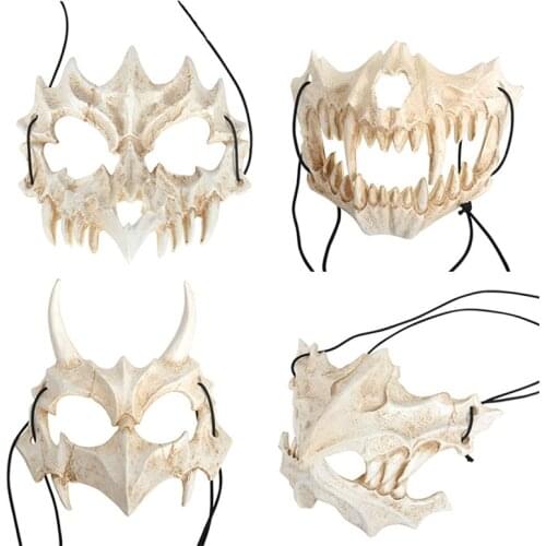 Whole sale Halloween Japan Secondary Dress Up Cosplay COS Mask Dragon God Mask Tiger Yaksha Tengu Party