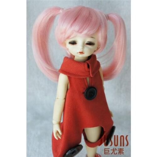 JD152 1/6 YOSD synthetic mohair BJD wigs 6-7inch Lovely Angels Pony doll hair