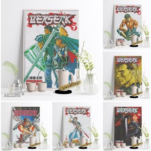 Berserk Classic Japanese Anime Cartoon Wall Art Poster Prints Canvas Painting Otaku Bedroom Living Room Home Decor Fans Gift