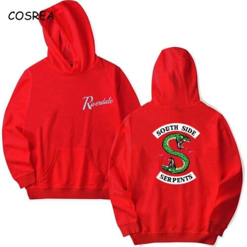 South side Riverdale Cosplay Costumes Women Hoodie Sweatshirt SouthSide Riverdale Hoodies Pullover Girls Harajuku Top Coat