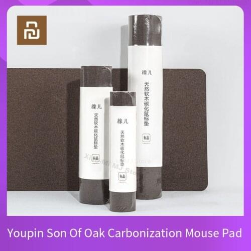 Xiaomi Son Of Oak Mouse Pad Natural Oak Wood Grain Softwood Carbonization Anti-fouling Waterproof Touch Oversized Game Mouse