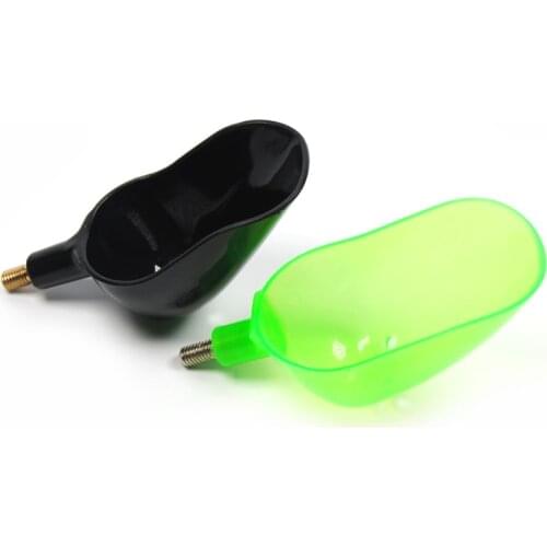 1pcs Durable Plastic Particles Boilies Feeding Spoon Feeding Carp Fishing Bait Tools