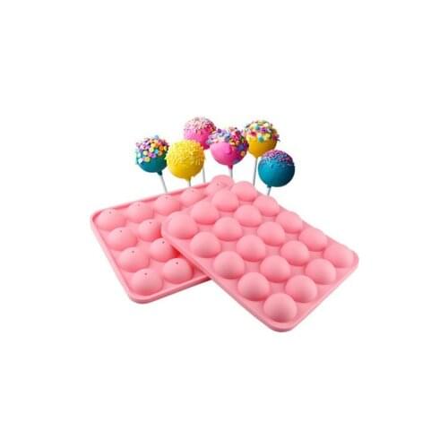 Luyou Luyou 2pcs 20 Cups Lollipop Molds Silicone Cake Chocolate Cookie Mould Silicone Bakeware DIY Cake Baking Tray Tools CL013