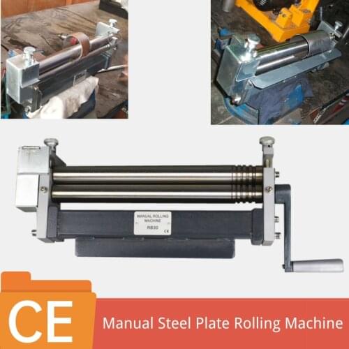 Small Size Mini Aluminum Steel Plate Hand 3 Roller Bending Rolling Machine Manual