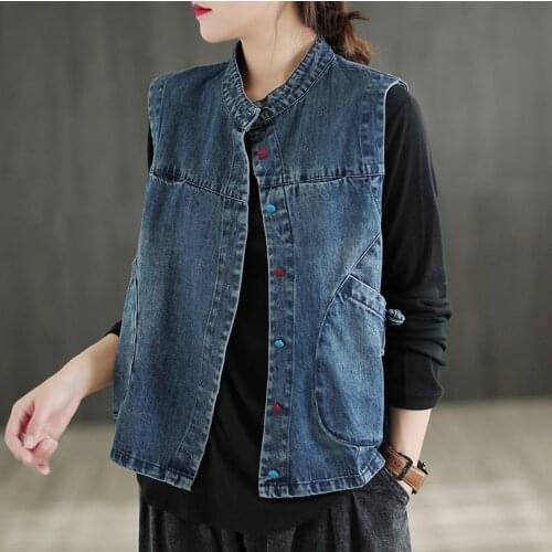 Женские джинсовые жилеты Mihonory China At AliExpress