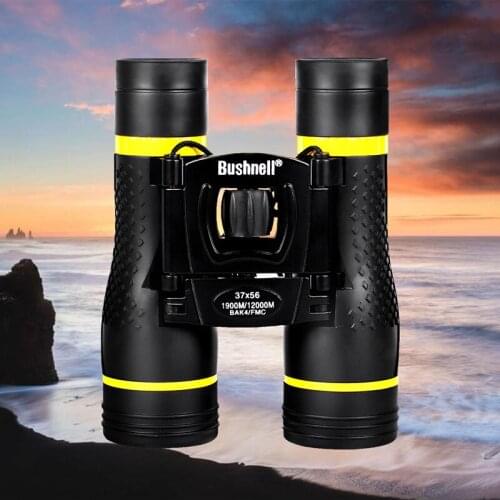 37X56 HD powerful binoculars BAK4 remote folding binoculars FMC optical lens for hunting sports outdoor camping travel