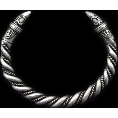 1pcs 3.5oz Mens Large Bangle Vintage Viking Bangles Handmade Twist Bracelet High Quality B-05