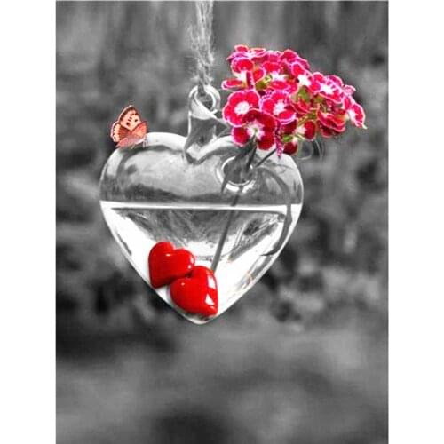 Flower Rose DIY Embroidery Cross Stitch 11CT Kits Needlework Craft Set Cotton Thread Printed Canvas Home Decoration Hot Sell For