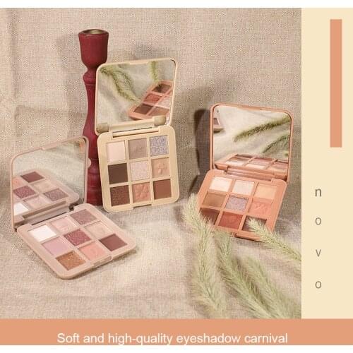 9 Color Matte Eye Shadow Palette Eye Glitter Pink Pearlescent Long-lasting Natural Animal Eyeshadow Cosmetics Makeup TSLM1