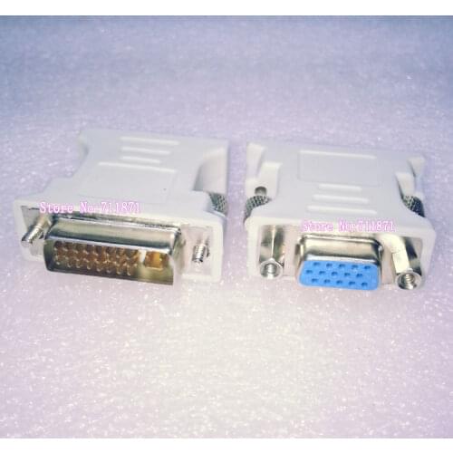 Preferential price Metal Screws DVI to VGA Adapter DVI-I to D-Sub connector DVI 24+5 to D-Sub 24+5 29P to 15P convert joint