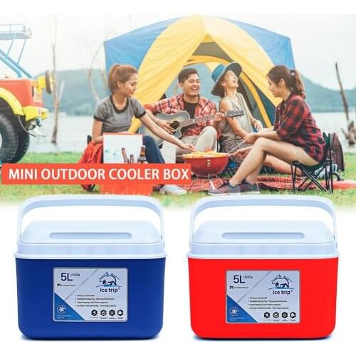 5L Cooler Portable Outdoor Excursion Cooler Box Insulation And Cooling Dual-use For Camping Picnic Preservation Refrigerator Box