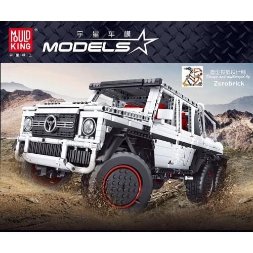 Mould King Rc Off Road Car Model Building Blocks High-Tech App Controlled Motorized 6x6 Suv Trucks Vehicle Bricks Toys For Kids