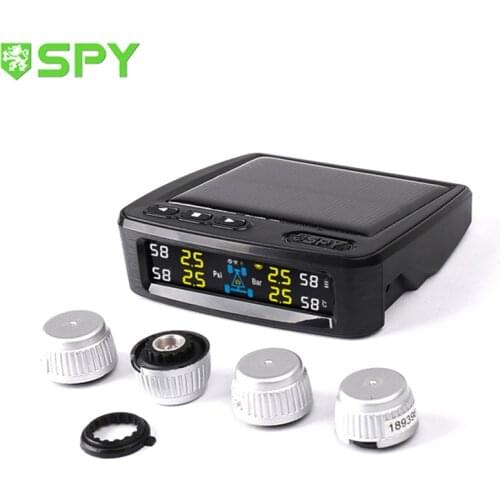 SPY universal solar tpmscar tire pressure monitoring with external sensor
