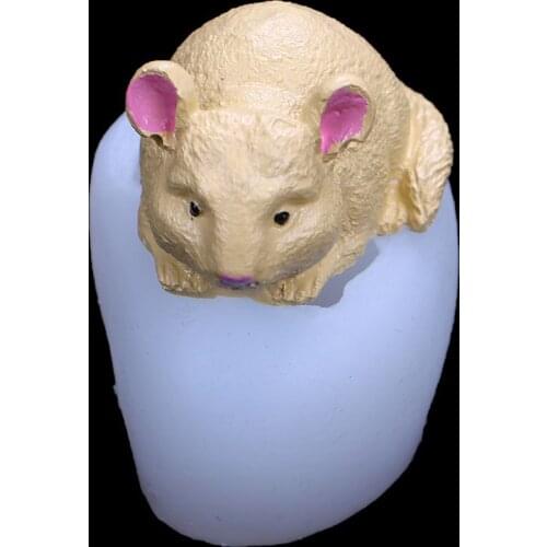 Mouse Silicone Mold Turning Sugar Cake Decorative Plaster Ornament 19-232