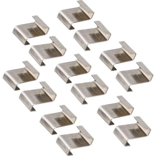 Plant Clip Glazing Wire Clips Greenhouses Parts Stainless Steel W Type For Plexiglass Sheets 30PCS W Spring Loop Equipment