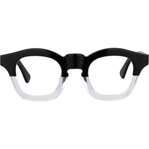 Zeelool Unisex Acetate Round Rx-able Optical Eyeglasses Frame with Clear Lens Rita FA0321