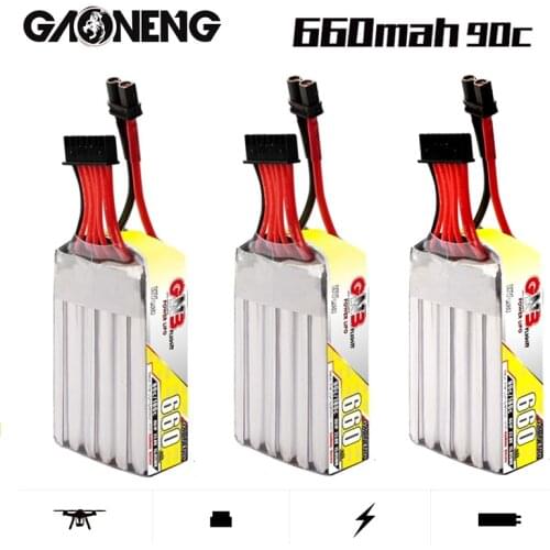 1/2/3/4/5Pcs GAONENG GNB 22.8v 660mAh 90C/180C With XT30U-F Plug Rechargeable Battery For RC FPV HV 6S Drone RC Helis Parts