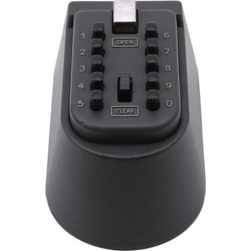 1Pc Creative Safe Lock Box Storage Wall Mounted New Arrivals Black Security Key Locker Outdoor Combination Hide Key Hot Sale