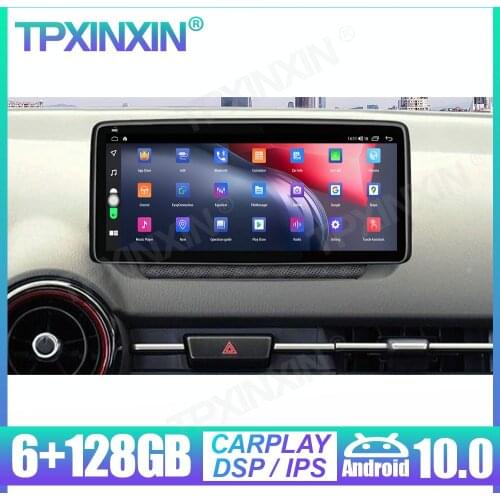10.25 Inch Android 10 6+128G Carplay For Mazda CX-3 2018+ Car GPS Navigation Auto Radio Multimedia Player Headunit Tape Recorder