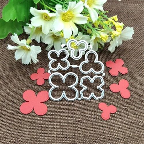 5pcs flower decoration Metal Cutting Dies Stencil Scrapbooking Photo Album Card Paper Embossing Craft DIY
