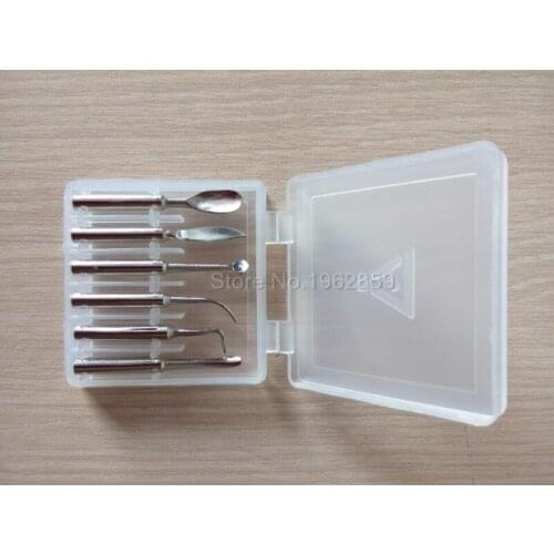 6pcs/set Wax Tip Pot for Dental Lab Electronic Waxer Wax Pen Pencil Dental Instruments Tools Equipment