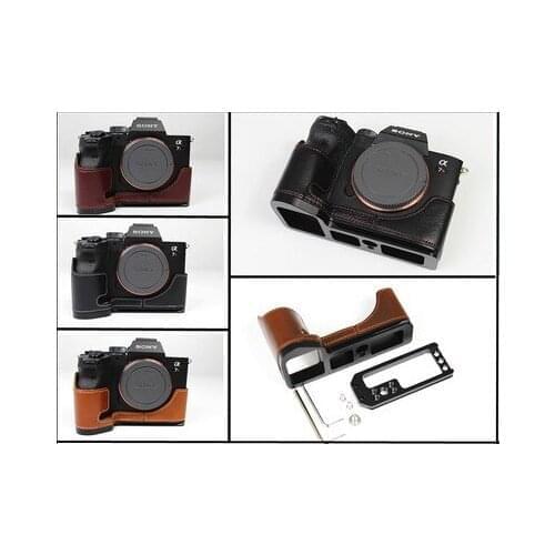 Quick Release L Plate Grip A7M IV Camera Case Half Body For Sony A7R IV A7R4 A7R Mark IV A9 II Base Bracket Genuine leather Body