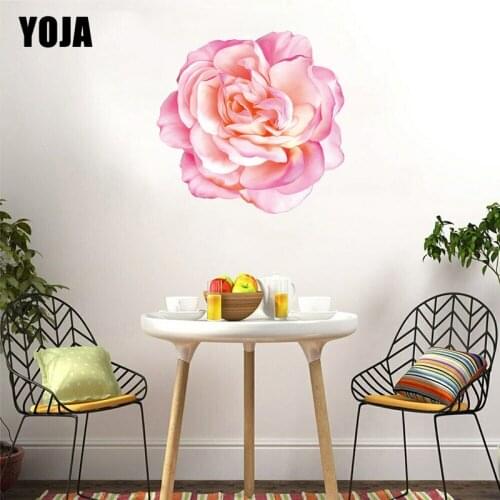 YOJA 56.4×55CM Pink Flower Home Decoration Accessories Personality Room Wall Stickers 8WS0060