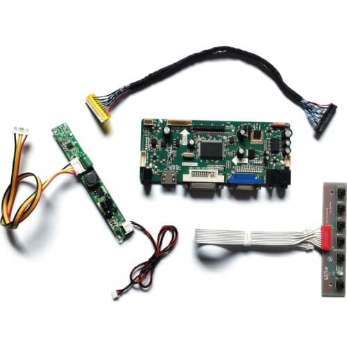 For HR215WU1/HR230WU1/HR236WU1/HT215F01 1920*1080 WLDE 60Hz VGA+DVI screen LVDS 30-Pin display controller board DIY kit
