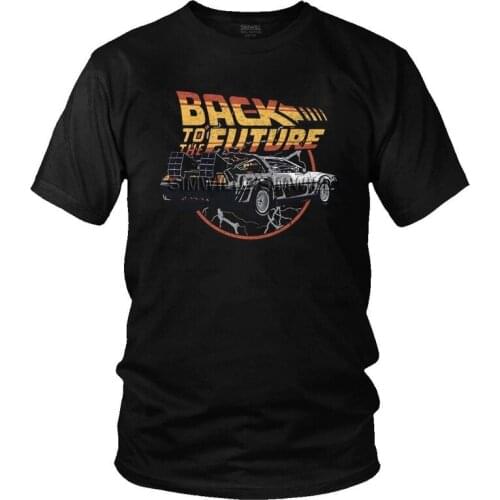 Grunge Vintage Back To The Future Tshirts Men Short Sleeve T Shirt Funny 80s Sci-fi Adventure Film T-shirt Cotton Tee Apparel