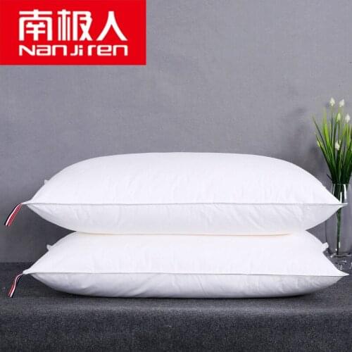 Cotton Satin Pillow Pillow Core Simple Double Needle Neck Pillow Insert Five-Star Hotel Pillow Inner One-Pair Package