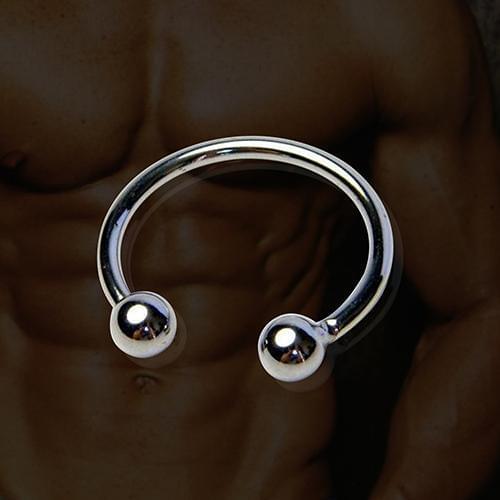 Stainless Steel Open Cuff Penis Ring Anti Premature Ejaculation Delay Lock Cock Sex Toys for man Helps to provide with stronger