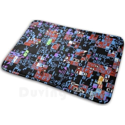 Babel Soft Non-Slip Mat Rug 1902 Carpet Cushion Pixel Art Pixel Pixelart 8Bit Nes Nintendo Glitch Geek Sun Sunset Beach