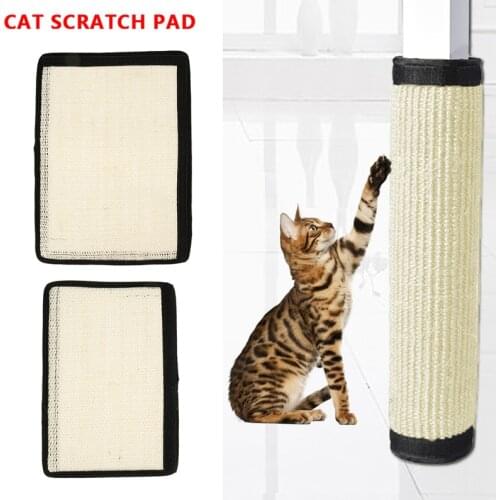 2pcs Cat Scratching Mats Natural Sisal Protect Home Furniture Foot Chair Protector Pad Climbing Tree Pet Scratcher Pads Board