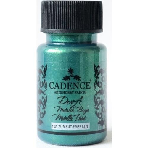 Cadence Dora Silvery Metallic Paint 141-Zümrüt Green 50ml