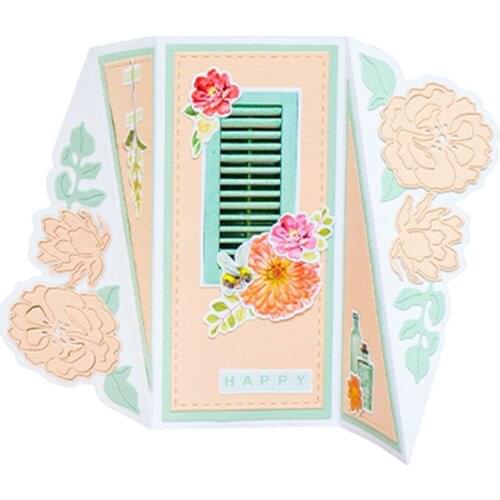 Lace Loose-leaf Post Portfolio Metal Cutting Dies 2021 New Diy Molds Scrapbooking Paper Making Die Cuts Crafts Christmas Dies