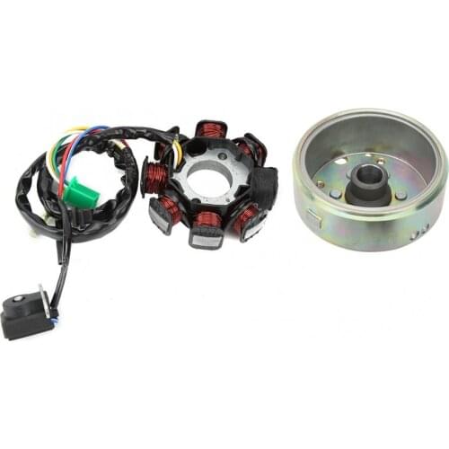 1 Set Metal Generator Magneto Stator Coil 8 Pole Fits for GY6 125-150CC Scooter ATV Accessory Brand New High Quality Car Parts