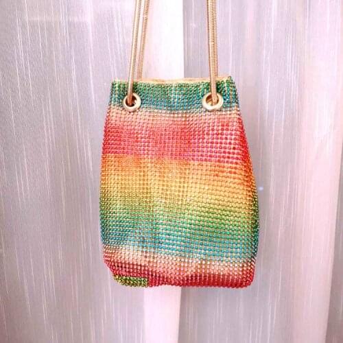 Fashion Female Bag Rhinestone Bag All-match Shoulder Messenger Bag Bucket Bag Bags for Women Large Capacity Shoulder Bag