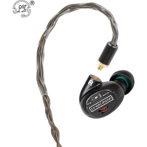 LZ A7 In Ear Earphone 1 Dynamic+4BA+2 Piezoelectric Ceramics Driver Hybrid 7 Units HIFI IEM Replaceable Tuning Switch MMCX LZ A6