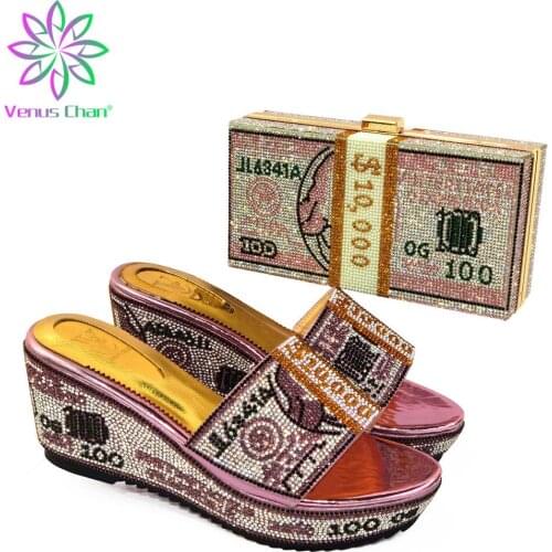 Latest Italian Shoe and Bag Set for Party In Women Matching Shoes and Bag Set for Wedding Ladies Dress Shoes Luxery Shoes Women