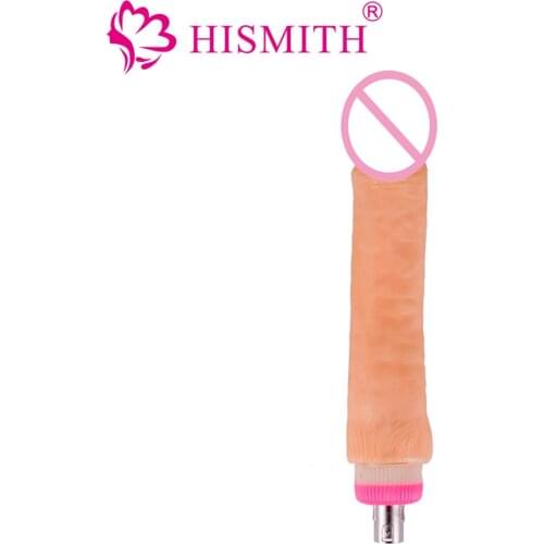 HISMITH New Big Dildo Automatic Sex Machine Attachment Silicone Soft Dildo 26cm Length 5.5cm Width Adult Sex Toys for Women