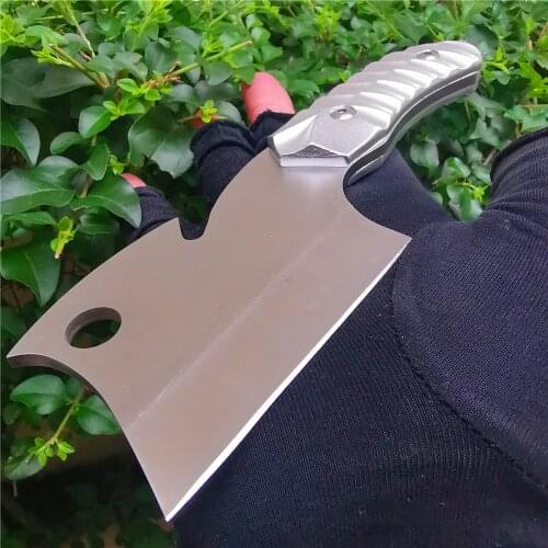 7.48 inch hunting knife, picnic bone chopping knife, outdoor camping machete, survival tool, bamboo, branches easily cut