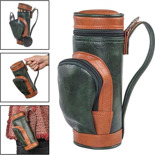 Golf Bag Cigar Holder Case Tube Bag Box with Cigar Cutter and Humidifier Acce