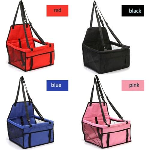 Pet Dog Car Carrier Seat Bag Scratch Proof Pet Basket Collapsible Carrying Bags For Cat Dogs Safety Travelling Mesh