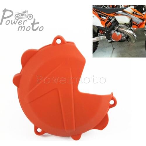 Motocross Enduro MX ABS Plastic Clutch Cover Case Engine Protector Orange Guard For SX XC EXC XCW 250/300 2013-2017