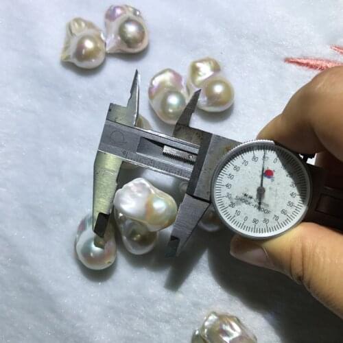 3A Loose Baroque Pearls 10~15mm High Quality Zhuji Natural White Pearl Irregular Baroque Freshwater for Pearls Earring