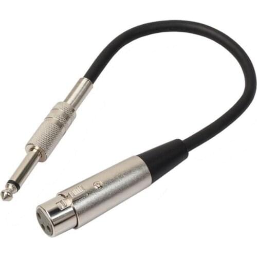 1/4 stereo Jack 6.35mm/6.5mm to 3Pin XLR Male Female Professional Audio Cable Mic Adapter Cord for Microphone Speaker Amplifier
