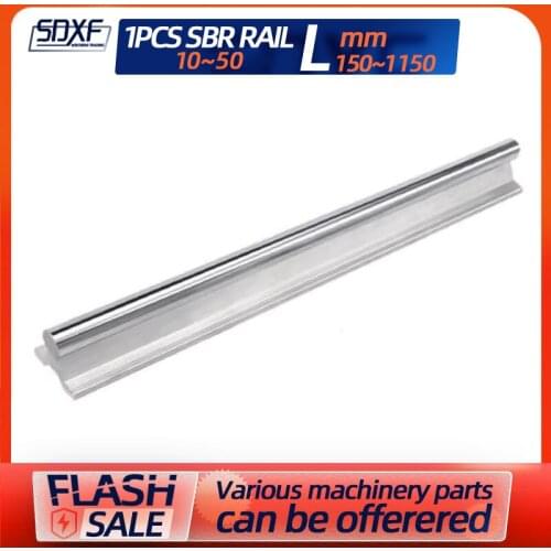 1 rail de guidage linéaire SBR = 150-1150mm sliding rail sliding table woodworking block bearing cylindrical guide