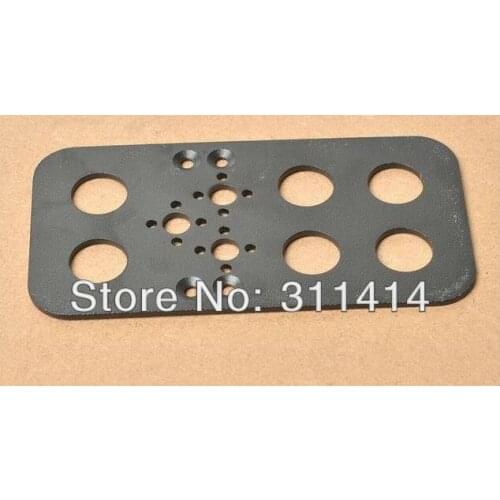 10pcs/lot Robot Big Feet Steering Gear Mount Robot Servo Mount Smart Car Accessories Black Wholesale Promotion + Free Shipping