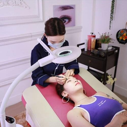 16X Magnifier Touch Screen Adjustable LED Lighting Magnifying Glass for Soldering Iron Repair/Table Lamp/Skincare Beauty Tool